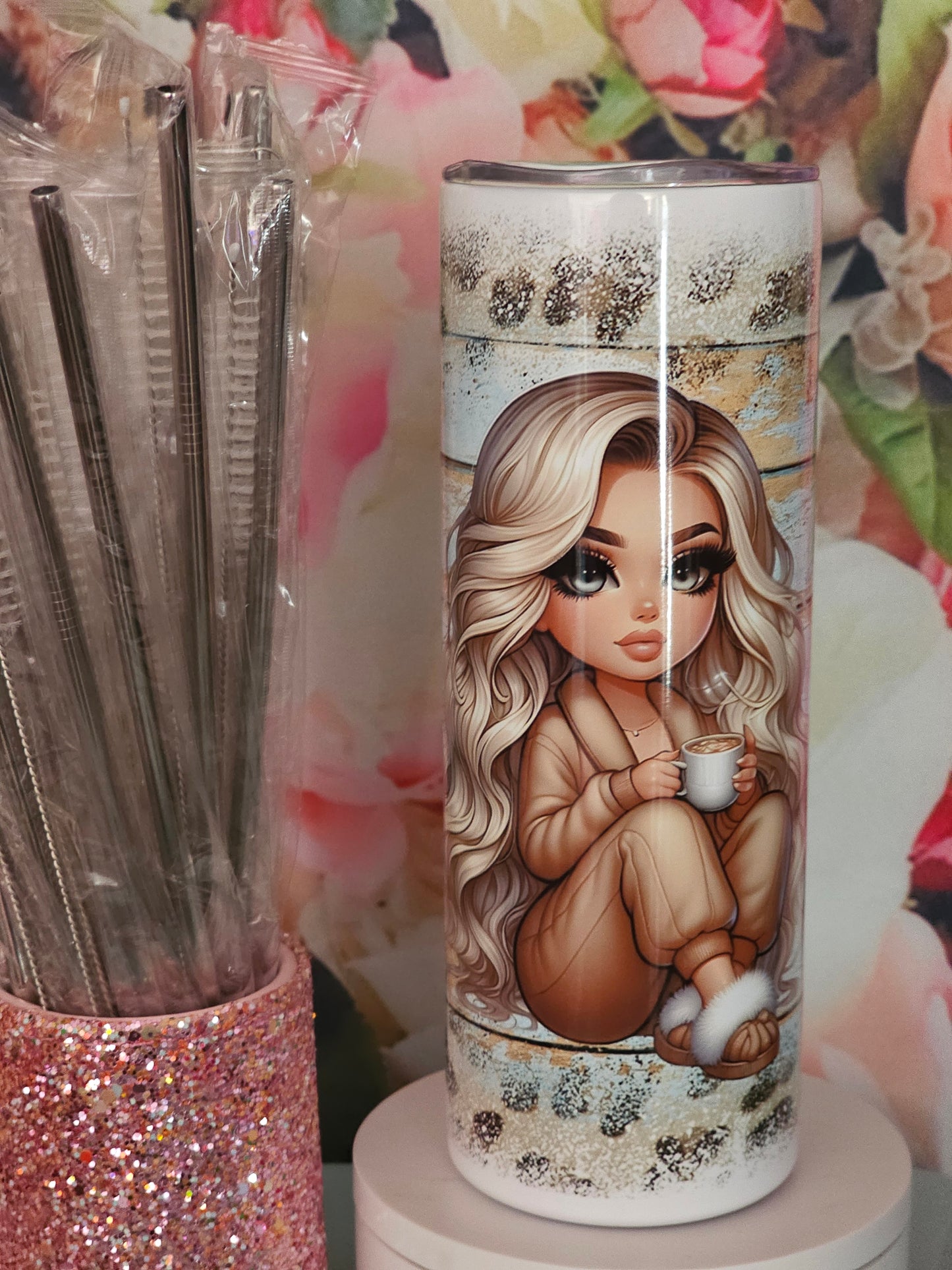 Glam Chibi Art Tumbler Design 1-5