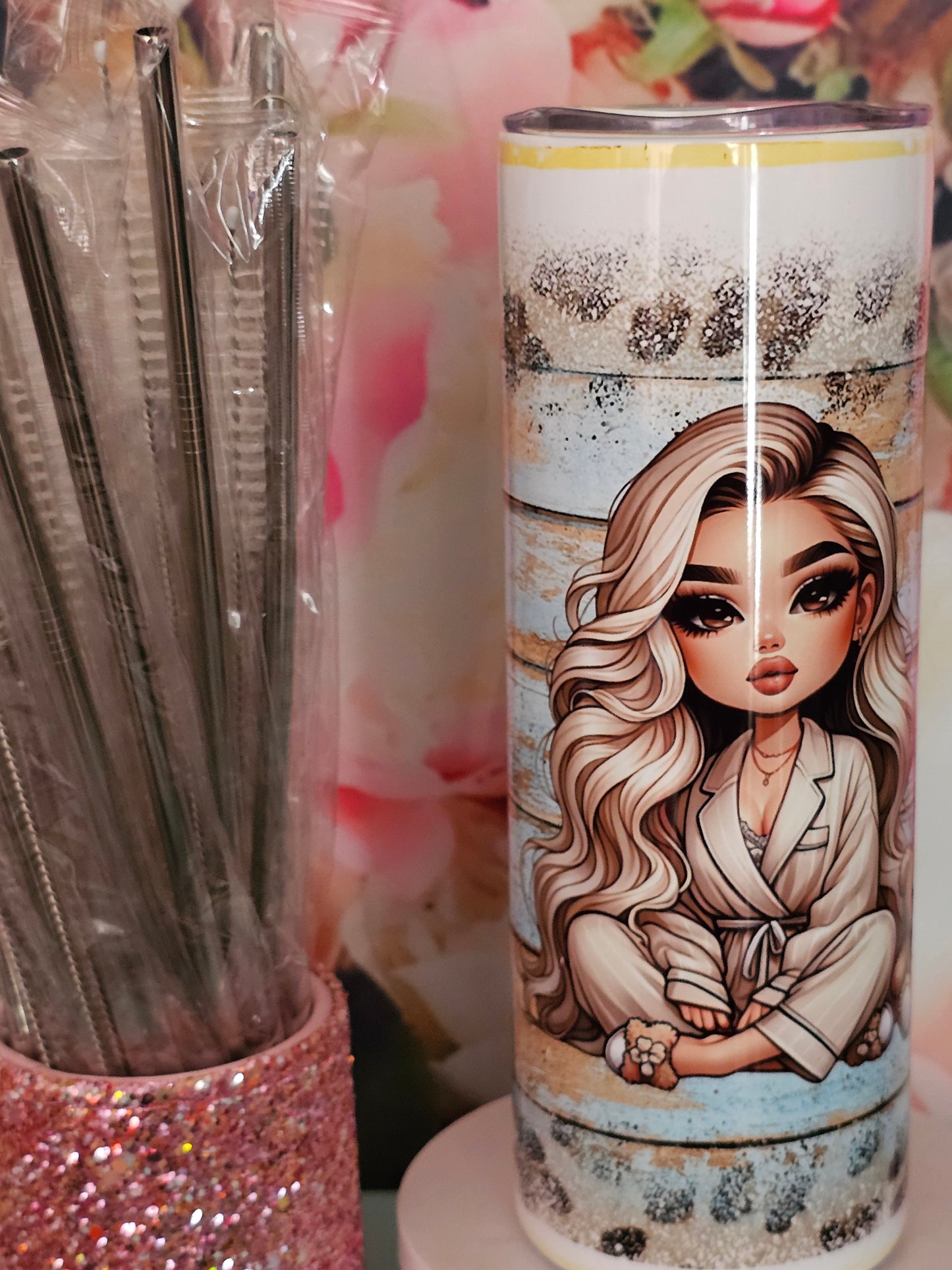 Glam Chibi Art Tumbler Design 1-5