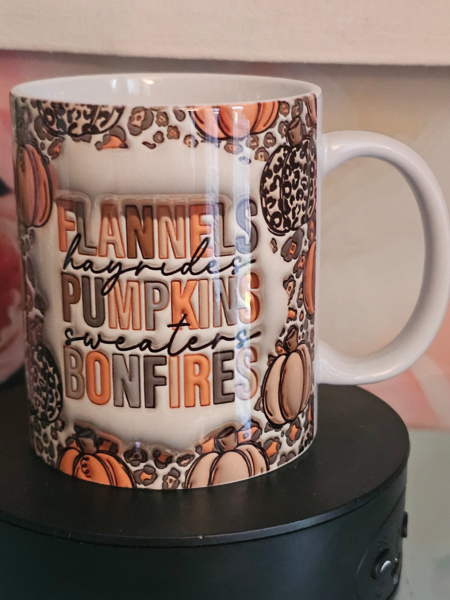 Funnels Pumkins and Bonfires MUG