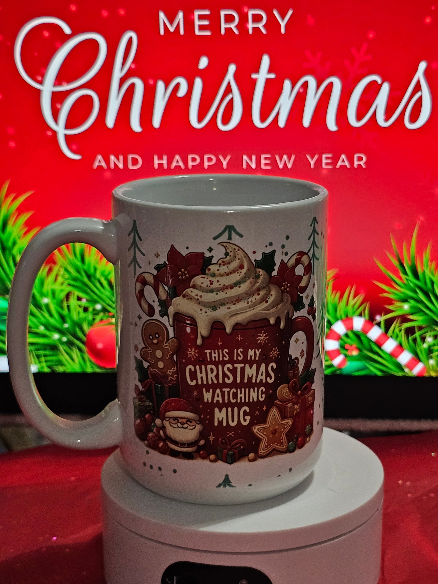 Christmas Watching Mug 15oz