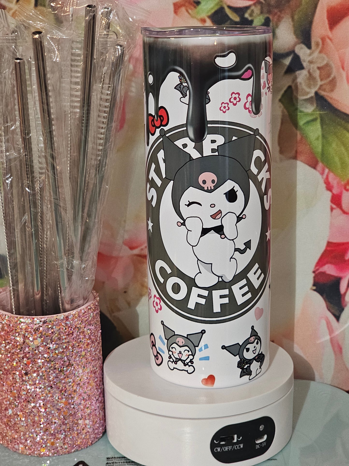 VERY CUTE COFFEE TUMBLER BLACK