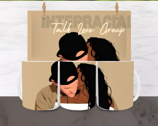 Interracial Talk Love Group 11oz Mug