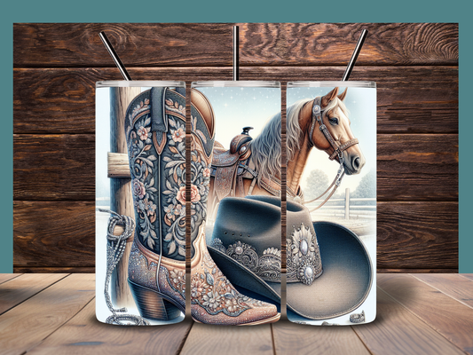 Cowgirls and horses