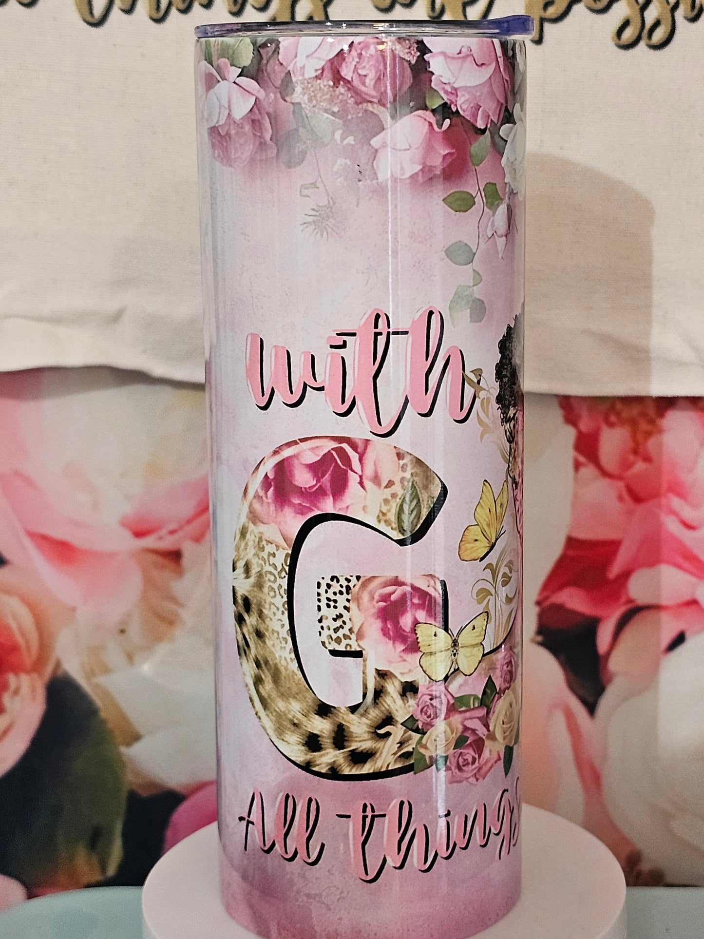 With GOD all things are Possible pink