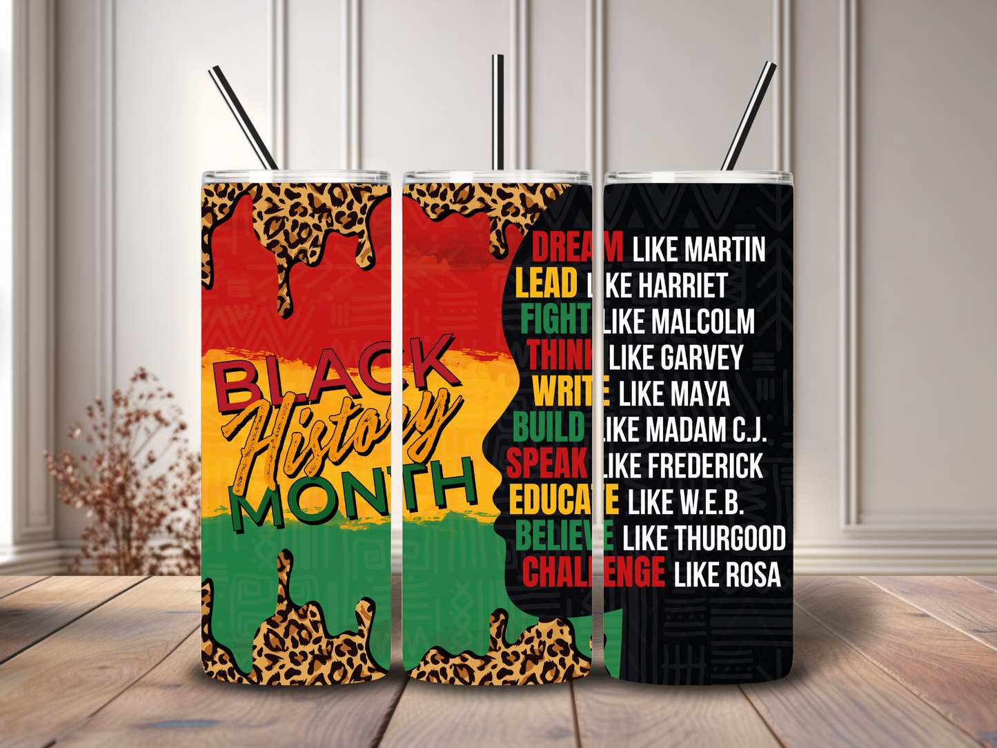 Black History Month Tumbler