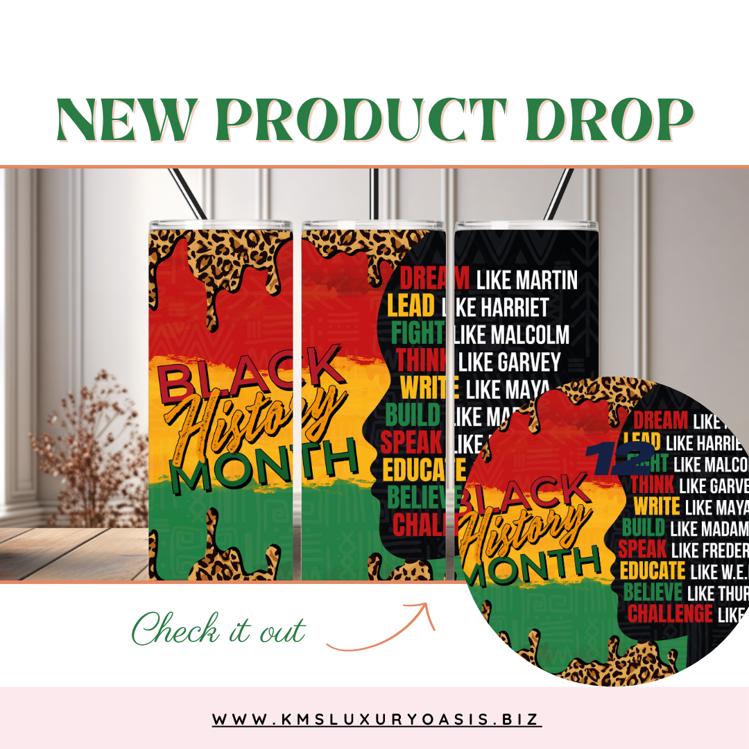 Black History Month Tumbler