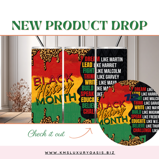 Black History Month Tumbler