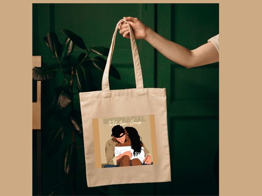 Interracial Talk Love Group Tote